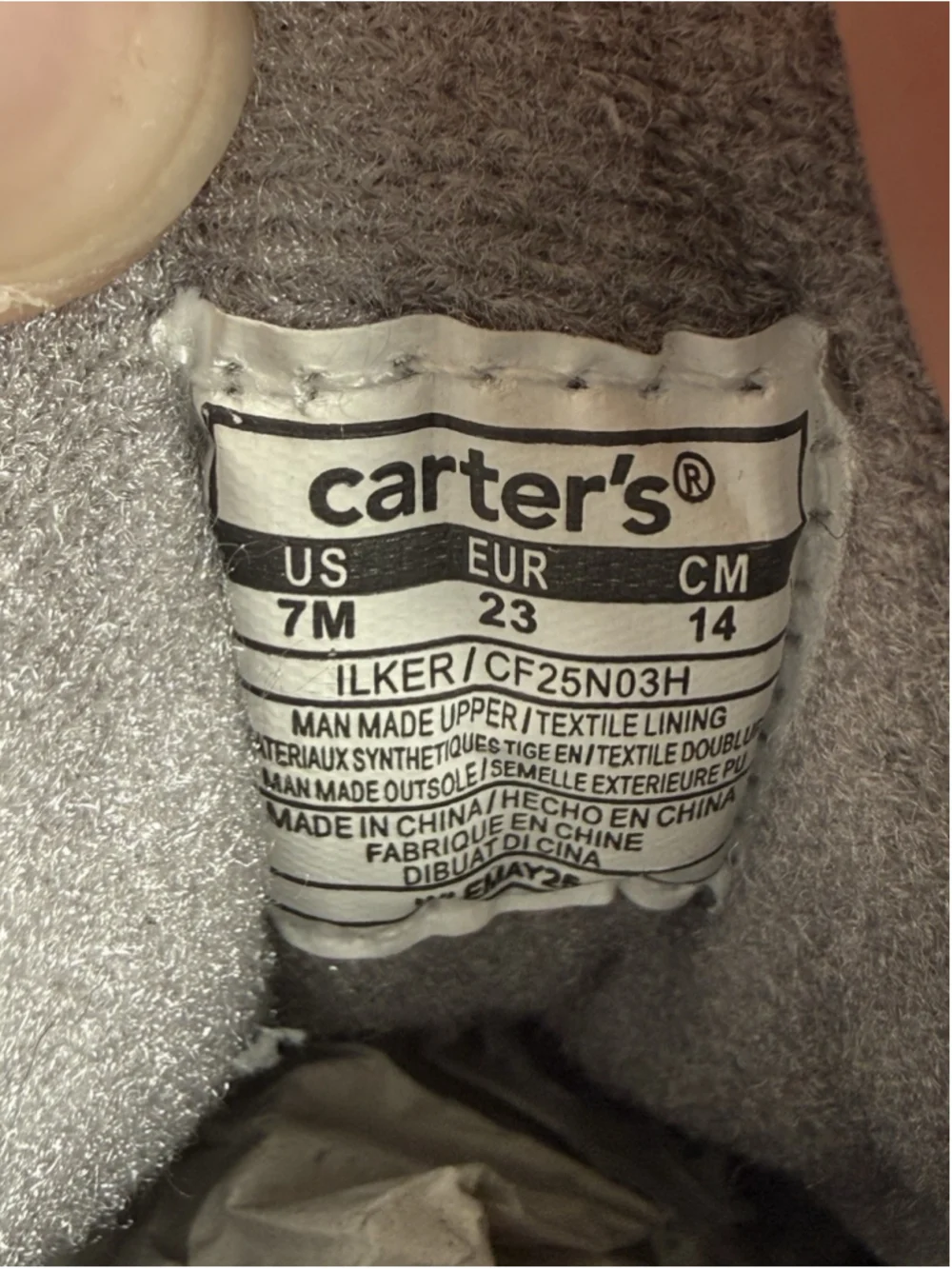 CARTER'S ILKER HIKING ANKLE BOOTS SZ 7M BROWN OLIVE LITTLE BOYS